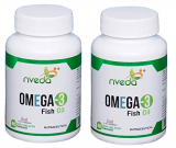 Nveda Omega 3 Supplements (1000 Mg Omega 3, With 180 Mg Epa & 120 Mg Dha) (60 Softgels) Pack Of 2