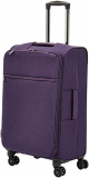 Amazonbasics Belltown Softside Rolling Spinner Suitcase Luggage – 30 Inch, Heather Purple