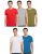 Oobani Men’S Regular Fit T Shirt (Ob1W21Mfk004_White, Red, Olive, Grey Milange, Blue_M)