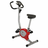 PowerMax Fitness BU-200 Exercise Bike – Red & Silver