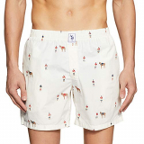 US Polo Association Men’s Printed Boxers (I664-283-PR_Beige_M)