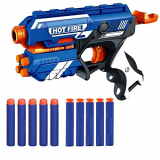 vGRASSP Toy Gun for Kids Boys – Manual Foam Blaster Gun – Safe and Long Range – 10 Soft Bullets (Multicolour)