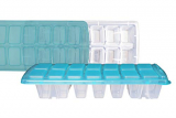 Wonder Plastic Prime Keroline Big with Lid Fridge Ice Tray Set, 2 pc Ice Tray with 14 Cube, Green Color, Made in India,